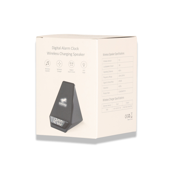 Işıklı Logo Hoparlörlü Kablosuz Şarj Standı