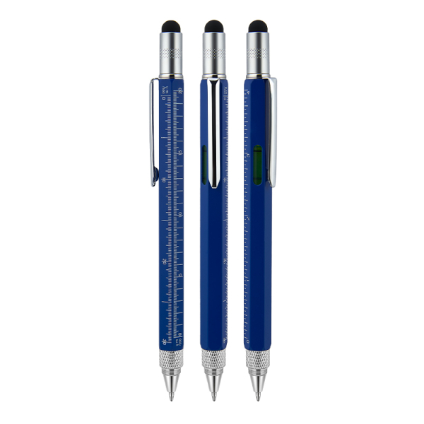 Metal Su Terazili - Tornavidalı Touchpen Kalem